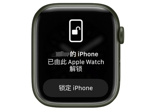 岳阳苹果手机维修分享用 AppleWatch 解锁配备面容 ID 的 iPhone方法 